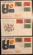 France - FDC - Premier Jour - Lot De 3 FDC - Thématique UNESCO - 1966 - 1960-1969