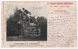 BELGIUM Drag-Hunt - 14e Concours Hippique International De SPA - Août 1906 - Conquérant A M. Loevenstein - Hippisme - Spa