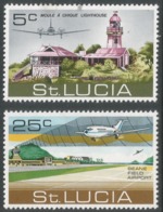 St Lucia. 1971 Opening Of Beane Field Airport. MH Complete Set. SG 309-310 - St.Lucia (...-1978)