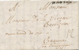ALLEMAGNE - D'AUTRICHE SUR LETTRE AVEC TEXTE DE MUNICH POUR LA FRANCE, 1740 - Prephilately