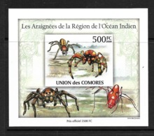 UNION DES COMORES 2009 ARAIGNEES YVERT N°1972 NON DENTELE  NEUF MNH** - Ragni