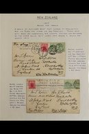 1907 "AROUND THE WORLD" POSTCARDS Pair Of "London City Council" Postcards Franked KEVII ½d Pair With "LCC" Perfins, Each - Altri & Non Classificati