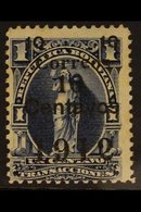 1912 10c On 1c Blue With BLACK SURCHARGE Variety (Scott 101d, SG 129b), Fine Mint, Expertized A.Roig & Kneitschel, Seldo - Bolivie