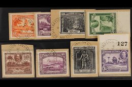 1934 Geo V Pictorial Values, 12c To $1 Complete, SG 293/300, Very Fine Used On Individual Pieces. (8 Stamps) For More Im - Brits-Guiana (...-1966)