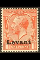 FIELD OFFICE IN SALONICA 1916 1d Scarlet Of Great Britain Overprinted "Levant", SG S2, Fine Mint. For More Images, Pleas - Levante Británica