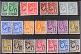 1938-47 KGVI Definitives Complete Set Including All SG Listed Paper Variants, SG 110/21, Very Fine NEVER HINGED MINT. Lo - British Virgin Islands