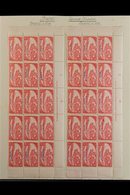 JAPANESE OCCUPATION 1942-44 8c Red Local Handstamps, SG J10, Two Never Hinged Mint Marginal/corner PLATE '2' And 'De La  - Brunei (...-1984)