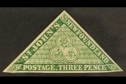 1860 3d Green, SG 11, Fine Mint, Some Adhesion On Gum. For More Images, Please Visit Http://www.sandafayre.com/itemdetai - Autres & Non Classés