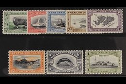 1933 Centenary Set Complete To 1s, SG 127/134, Very Fine And Fresh Mint. (8 Stamps) For More Images, Please Visit Http:/ - Falkland Islands