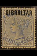 1886 2½d Ultramarine Of Bermuda Overprinted "GIBRALTAR", SG 4, Fine Mint. For More Images, Please Visit Http://www.sanda - Gibilterra