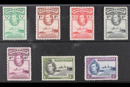 1938 PERF 12 KGVI Definitive ½d, 1d, 1½d, 2d, 6d, 1s And 2s (SG 120/23, 126, 128 & 130), Very Fine Mint. (7 Stamps) For  - Gold Coast (...-1957)