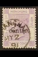 1891 14 Cents On 30c Mauve, SG 44, Fine Cds Used For More Images, Please Visit Http://www.sandafayre.com/itemdetails.asp - Other & Unclassified