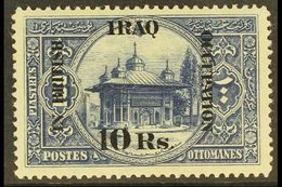 1918 10r On 100pi Blue, SG 14, Very Fine Mint. For More Images, Please Visit Http://www.sandafayre.com/itemdetails.aspx? - Irak