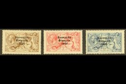 1927-28 Seahorses Set With Wide Date, SG 86/88, Fine Mint. (3 Stamps) For More Images, Please Visit Http://www.sandafayr - Autres & Non Classés