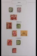 1880's-1950's TOWN POSTMARKS An Interesting Collection Of Used Stamps Selected For Nice CDS & SQUARED CIRCLE Cancels, Al - Jamaïque (...-1961)