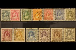 1927-29 New Currency Emir Definitive Set, SG 159/71, Fine Used (13 Stamps) For More Images, Please Visit Http://www.sand - Jordan