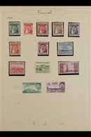 1923-1961 INTERESTING OLD COLLECTION A Most Useful "Old Time" Mint & Used Collection That Includes KGV  Used 1923 8a & 1 - Koeweit