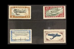 1933 Air Charity "Wounded Latvian Airmen Fund" Perforated Set, SG 243A/46A, Mi 228A/31A, Fine Mint (4 Stamps) For More I - Lettland