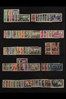 1942 - 1949 COMPREHENSIVE USED COLLECTION Mostly Complete Sets Arranged On Stock Pages Incl 1942 Ist Anniv Set, 1943 Sur - Liban