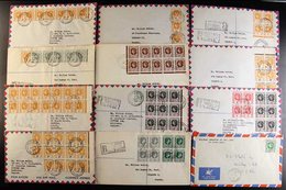 POSTAL HISTORY ACCUMULATION We See A Group Of 20+ Commercial Covers Sent At 1d Or 2c Rate To St. Kitts, Several Nice QEI - Leeward  Islands