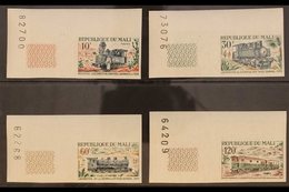 1972 Railway Engines Complete Set IMPERF, As Yvert 197/200, Never Hinged Mint Numbered Marginals. (4 Stamps) For More Im - Malí (1959-...)