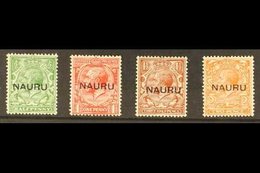 1923 "Long Overprints" (13½mm) Complete Set, SG 13/16, Fine Mint. (4 Stamps) For More Images, Please Visit Http://www.sa - Nauru