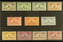 FRENCH CURRENCY 1925 Wmk "RF" In Sheet, Complete Set, Ovptd "Specimen", SG F42s/52s, Very Fine Mint. (11 Stamps) For Mor - Sonstige & Ohne Zuordnung