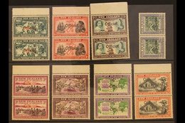 OFFICIALS 1940 Centenary Complete Set Of "FF JOINED" Values In Vertical Pairs With Normals From The Top Of The Sheet, SG - Other & Unclassified