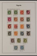 1938-51 USED KGVI  DEFINITIVES An All Different Selection Presented On Sleeved Album Pages, SG 49/59c Plus Most Addition - Nigeria (...-1960)