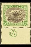 1916 5s Black And Deep Green, SG 104, Superb Mint With Marginal "Commonwealth Of Australia" Monogram. For More Images, P - Papouasie-Nouvelle-Guinée