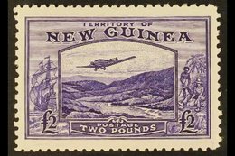 1935 £2 Bright Violet Air Bulolo Goldfields, SG 204, Never Hinged Mint. Scarce. For More Images, Please Visit Http://www - Papúa Nueva Guinea