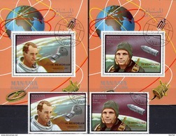 Tod Gagarin/White 1969 VAE Manama C+D 211,Blocks L+M35 AD O 60€ Raumschiffe Hb Blocs Hojita M/s S/s Sheets Bf Space - Sammlungen