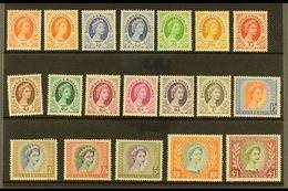 1954-56 Complete Definitive Set With Coil Perfs & Shade Variant, SG 1/15, Fine Mint With A Couple Of Shortish Perfs (19  - Rhodesië & Nyasaland (1954-1963)