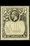 1922-37 ½d Grey & Black, Wmk Script CA, TORN FLAG VARIETY, SG 97b, Fine Mint. For More Images, Please Visit Http://www.s - Sainte-Hélène