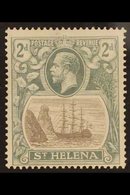 1922-37 2d Grey And Slate, Broken Mainmast Variety, SG 100a, Fine Lightly Hinged Mint. For More Images, Please Visit Htt - Isola Di Sant'Elena