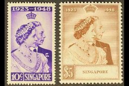 1948 Royal Silver Wedding Set, SG 31/32, Never Hinged Mint (2 Stamps) For More Images, Please Visit Http://www.sandafayr - Singapore (...-1959)