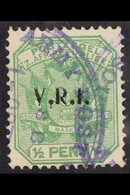 LYDENBURG 1900 (Sept) ½d Green Of Transvaal With "V.R.I." Overprint, SG 1, Fine Used With Part "ARMY POST OFFICE / SOUTH - Unclassified