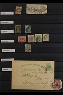 TRANSVAAL POSTMARKS COLLECTION, Mostly On Single Stamps With Some On Piece, Or Complete Strikes On Piece (no Stamp), Goo - Zonder Classificatie