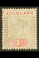 ZULULAND 1894-96 1d Dull Mauve & Carmine "Shaved Z" Variety, SG 21a, Fine Cds Used For More Images, Please Visit Http:// - Unclassified