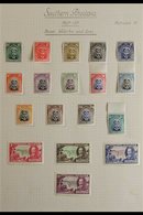 1924-1950 ATTRACTIVE FINE MINT COLLECTION On Leaves, Includes 1924-29 Admiral Set (10d, 1s & 5s Are NHM), 1931-37 Set (e - Southern Rhodesia (...-1964)