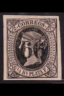 CUBA 1866 (Nov) ¼r Black/buff Overprinted With Small "1866" Then Further Overprinted With Large "66", Very Fine Mint Wit - Other & Unclassified