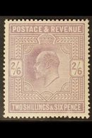 1902-10 2s6d Lilac De La Rue Printing, SG 260, Fine Mint, Tiny Fault At Base Not Detracting, Fresh. For More Images, Ple - Unclassified