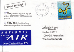 83079- WELLINGTON INK STAMP ON COVER, SEA SNAKE STAMP, 2001, NEW ZEELAND - Cartas & Documentos