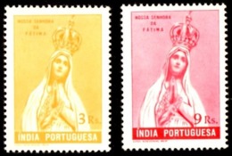 INDIA PORTOGHESE - NUOVI NON LINGUELLATI - ANNO 1949 - Unused Stamps