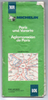 Carte Routière  Michelin N° 101 -- Banlieue De PARIS -   .......publiée En 1982 ........à Saisir - Carte Stradali