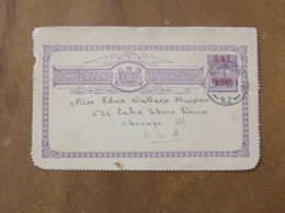 New Zealand Around 1890 Stationery Postcard Epsom To USA - Queen Victoria - Storia Postale