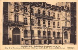 Thème  Banque-Assurance :   75008 Paris    57 Bd Malesherbes  .      Winterthur  (voir Scan). - Banche