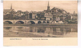 ASCHAFFENBURG  PARTIE  AN DER  MAINBRUCKE  TBE  AL422 - Aschaffenburg