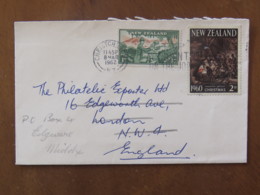 New Zealand 1962 Cover Christchurch To England - Soldier - Children Health - Christmas Painting Rembrandt - Briefe U. Dokumente