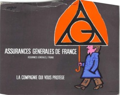 Thème  Banque-Assurance      Assurances Générales De France  10x15     (Pli Supérieur Voir Scan). - Banken